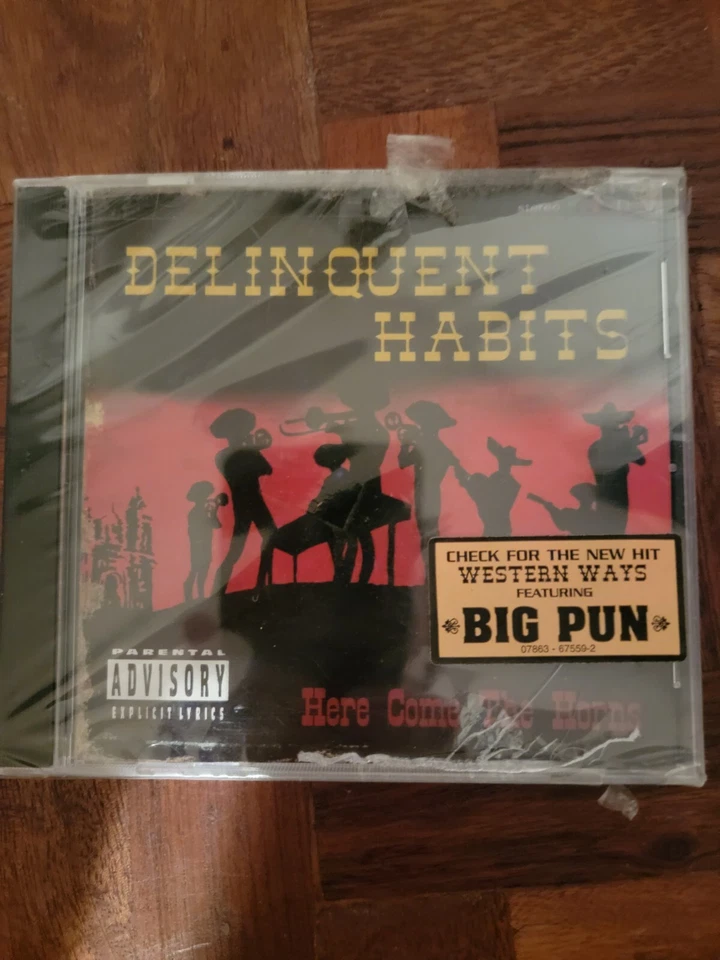 Delinquent Habits CDs Here Come The Horns & Merry Go Round - Authentic Tested