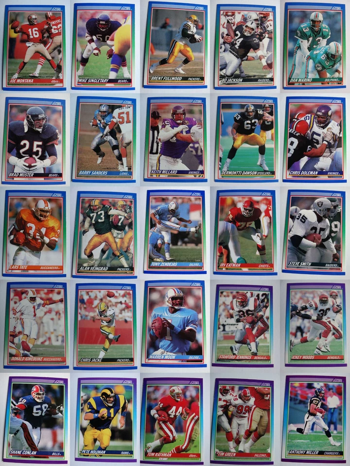 1990 Score Football Cards Complete Your Set You U Pick From List 1-220 - Image 1 of 1