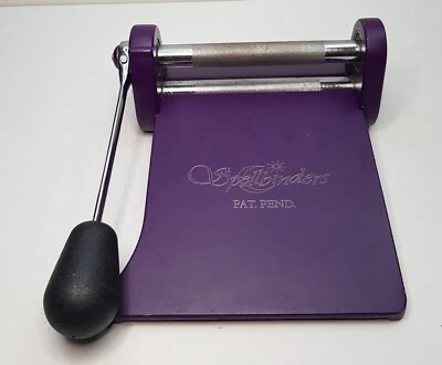 SPELLBINDERS WIZARD PURPLE EMBOSSING DIE CUTTING SYSTEM MACHINE PAPER CARD CRAFT - Image 1 of 4