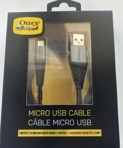 Otterbox USB to Micro-USB Cable 3Meters 78-51152 Braided Tough, Phones & Devices - Picture 1 of 3