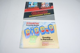 Super Mario Bro Duck Hunt & Dig Dug II 2 Nintendo Nes Instruction Manuals Only
