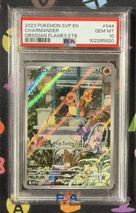Pokemon Charmander SVP044 Obsidian Flames ETB Promo Karte PSA 10 Gem Mint - Bild 1 von 2