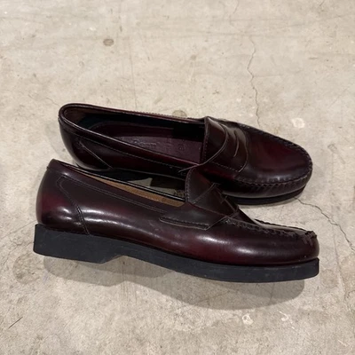 Mocasines LL Bean Penny vintage para mujer 7M pantalones de goma solanita marrón borgoña Foto 1 de 4