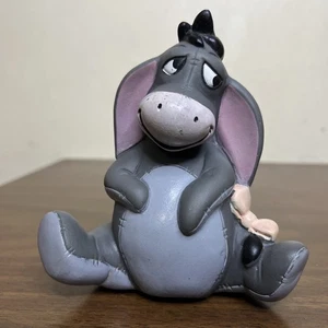 Disney Winnie the Pooh Eeyore Squeaky Squeaker Baby Toy Vinyl 5" - Picture 1 of 9
