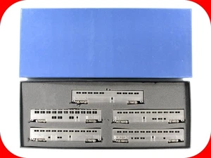 N Scale BRASS ***AMTRAK SUPERLINERS*** Bi-Level Passenger 5-Set - PFM, MTL Cplrs - Picture 1 of 9
