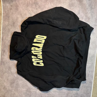 Colorado University College Hoodie Pullover Black 4Xl XXXXL Casual Vintage - Image 1 of 2