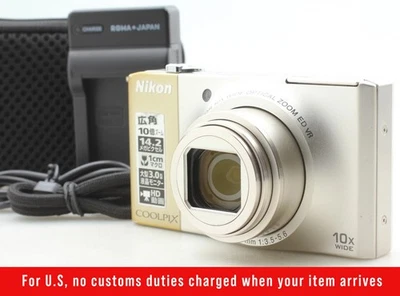 Nikon COOLPIX S8000 Gold 14.2 MP 10x Zoom Compact Digital Camera From JAPAN - Image 1 of 4