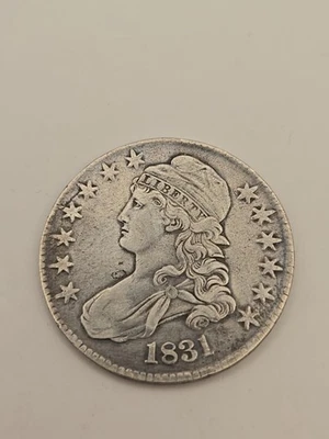 Medio dólar busto tapado 1831 50c Foto 1 de 4