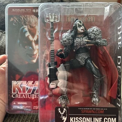 Mcfarlane Toys Kiss Creatures The Demon Sellado 2002 Nueva Figura Gene Simmons Foto 1 de 2