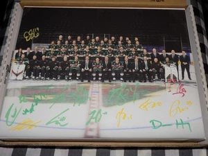 Minnesota Wild 2024-25 Team Signed 11x14 Stretched Canvas Marc Andre Fleury + 14 - Picture 1 of 1