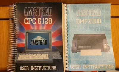 Vintage Amstrad CPC 6128 &DMP 2000  User Instruction Manuals 1985  - Image 1 of 4