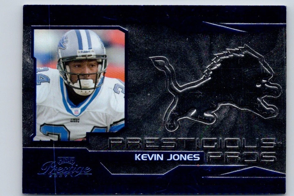 2007 DONRUSS PLAYOFF PRESTIGE PRESTIGIOUS PROS KEVIN JONES #PP-5 LIONS /1000 - Image 1 of 2