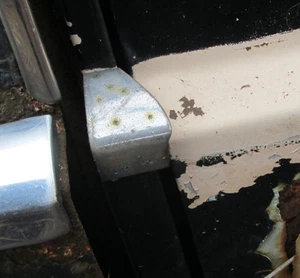 1955 cadillac series 62 sedan center post belt molding LF custom rod - Picture 1 of 2