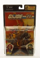 G.I. Joe 25TH ANNIVERSARY Hasbro Comic 2 Pack Scarlett And GI Joe Hawk New NIP