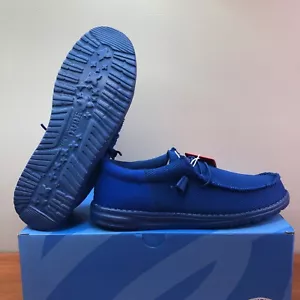 Hey Dude Wally Funk Mono Herren Größe 9 Slipper Mokassin Schuh "True Blue" Damen 11 - Bild 1 von 11