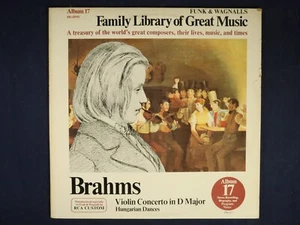 Funk & Wagnalls Familienbibliothek großartiger Musik Album 17: Brahms {Vinyl} - Bild 1 von 4