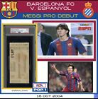 Lionel Messi Official Professional Barcelona Debut Ticket Espanyol 