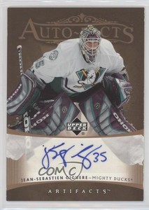 2005-06 Upper Deck Artifacts Auto-Facts Copper /75 Jean-Sebastien Giguere Auto