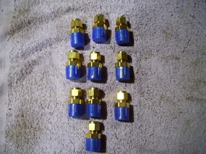 Menge 10 Parker Messing 3/8"" Rohr x 3/4"" MNPT gerader Stecker - Bild 1 von 3