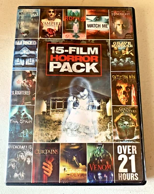 15 Film Horror Pack ~ 3 DVD’s ~ Over 21 hours - Image 1 of 3