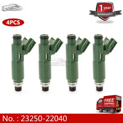 4 x 23250-22040 Fuel Injector For 2000-2005 TOYOTA CELICA MATRIX MR2-SPYDER 1.8L - Image 1 of 4