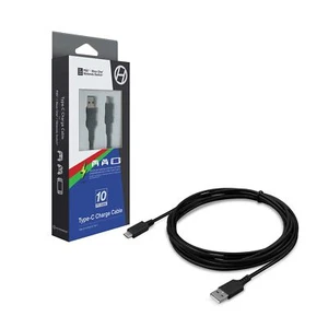 Cable de carga tipo C de 10 pies para PS5 Xbox Series X Nintendo Switch Black Power 8E - Imagen 1 de 3