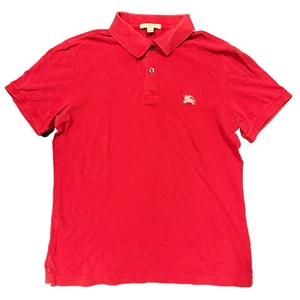 Burberry Brit Short Sleeve Red Nova Check Polo Shirt Men's sz. S Small - Bild 1 von 11