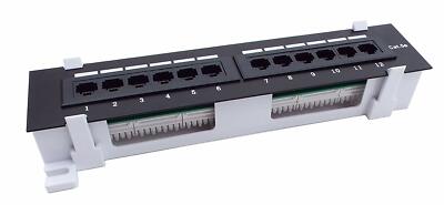 CNAweb 12 Port Vertical Cat5e 110 RJ45 Networ...