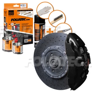 FOLIATEC Bremssattellack Schwarz Glänzend Bremssattelfarbe Bremssattel Motorlack - Afbeelding 1 van 5