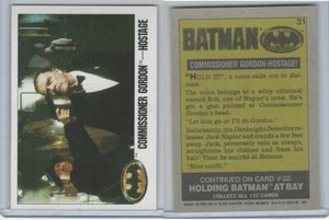 1989 Topps, Batman Movie, #31 Commissioner Gordon Hostage