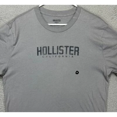 Hollister Suéter Para Hombres Mediano Gris Gráfico Calce Relajado Cuello Redondo Sudadera NUEVO Foto 1 de 4