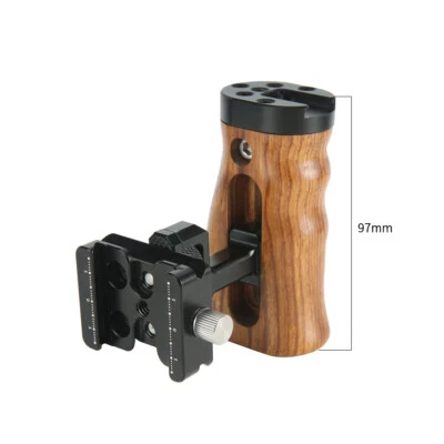 NICEYRIG Camera Wooden Side Handle with Arca QR Clamp