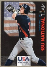 DAVID DAHL - 2011 PANINI LIMITED USA BASEBALL NATIONAL TEAM RC /199
