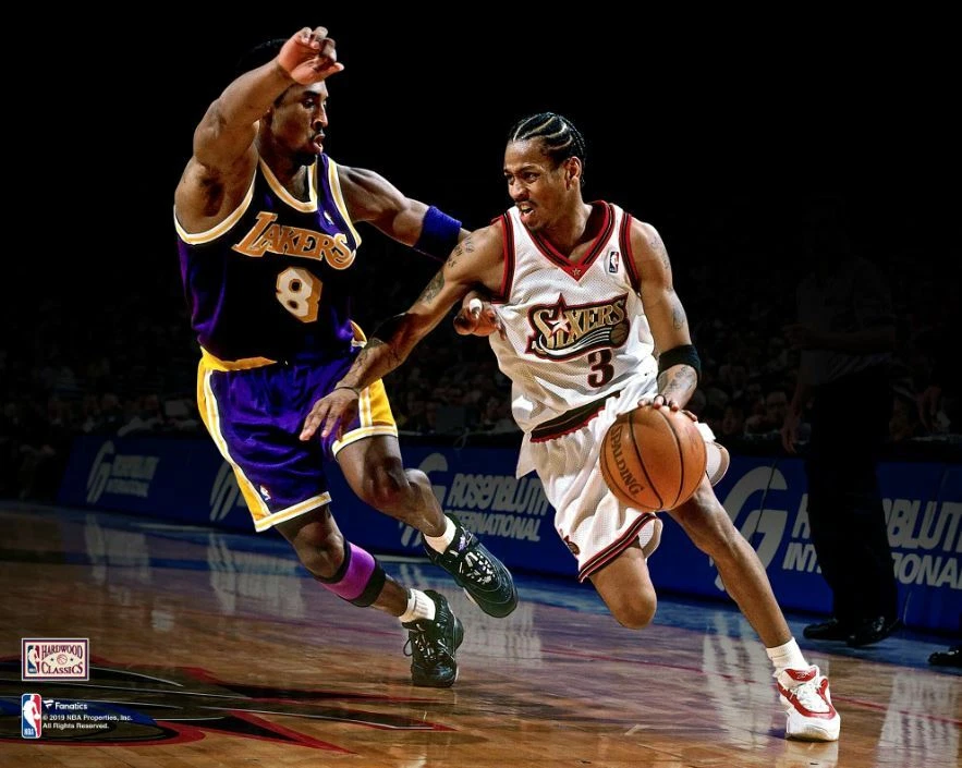 Kobe Bryant v. Allen Iverson NBA Basketball Legends Photo - Image 1 of 1