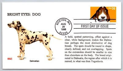 First Day Cover Dalmatian Dog Breed Canis lupus familiaris First Day of Issue - Image 1 of 2
