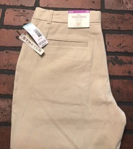 Dockers Girls Khaki Stretch Skinny Boot Cut Pants Size 16.5 Plus NWT - Picture 1 of 7