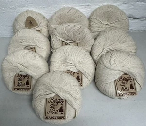 Berger du Nord Alpaga -10 Balls-Natural-50g-France - Picture 1 of 4