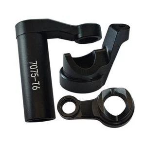 GPM Aluminum 7075-T6 Steering Assembly Black : Traxxas 1/8 4WD Sledge - Picture 1 of 1