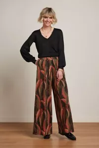 King Louie Palace Pants Lola Bailey Glitter Red Black 09364 - Picture 1 of 4