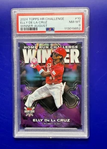 Elly De La Cruz /286, 2024 Topps Home Run Challenge #HRCW-10 August Winner PSA 8 - Bild 1 von 2
