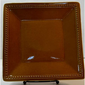 Pier 1 Imports Spice Route Ginger Salad/Desert Plate With Beaded Rim 8.5" - Picture 1 of 5