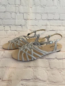 Repetto Gladiator Sandals Silver & Grey Size 10 - Never Been Worn - Picture 1 of 12