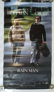 RAIN MAN - 1988 ORIGINAL ROLLED 20x37"  MOVIE POSTER - TOM CRUISE - Picture 1 of 3