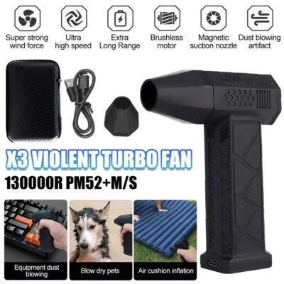 MARKENLOS Hydrayne Air Blaster 2.0 Jet Dry Mini Blower Super Fan Turbo Powered 13,0000 RPM