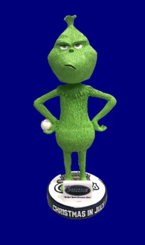 2021 KANE COUNTY COUGARS THE GRINCH  BOBBLEHEAD PRE ORDER Cover