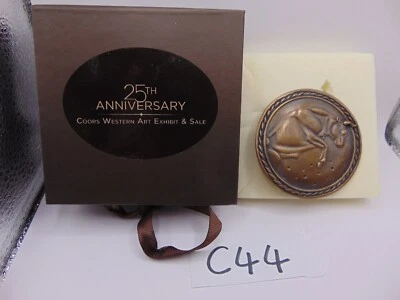 Hebilla de cinturón esculpida por Steve Kestrel bronce Coors exposición de arte occidental #33 nuevo Foto 1 de 4