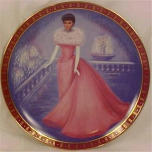 Barbie Enchanted Evening Collector Plate Danbury Mint Susie Morton No Box Papers - Picture 1 of 4