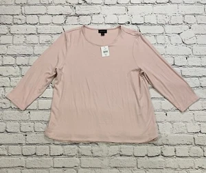 J Jill Wearever Collection Womens Medium Petite Light Pink (Rosewater) Shirt - Picture 1 of 12