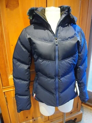 Rossignol Women's Signature Hooded Down Ski Jacket NWT Medium $625 Dark Navy - Image 1 of 4