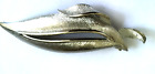 Vintage  Torino signed Silver Toned Leaf Brooch Pin  3